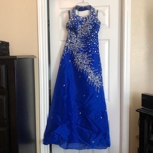 Royal blue pageant dress